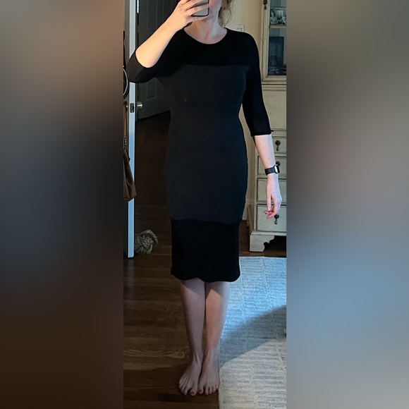 Ioanna Kourbela Black & Gray Bodycon Midi Dress Small - Picture 15 of 16